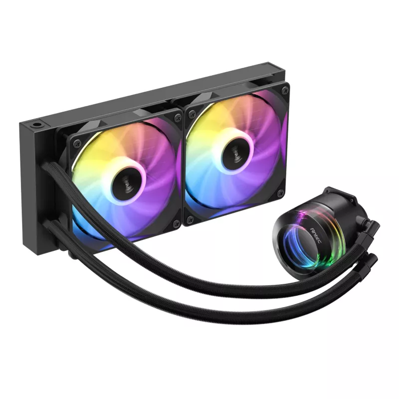 Antec VORTEX LUM 240 ARGB AIO CPU Flüssigkeitskühler – Schwarz