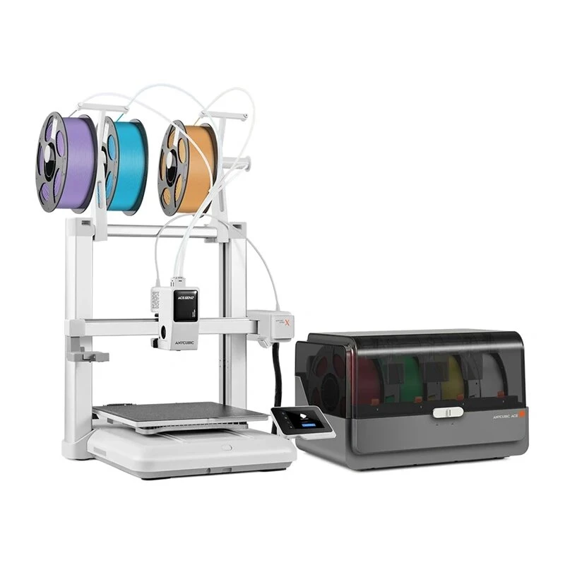Anycubic Kobra X Combo 3D-Drucker – 300x300x300 mm FDM mit LeviQ Auto-Leveling, Direct Drive, 180 mm/s, Carborundum-Glas, 4,3-Zoll-Touchscreen