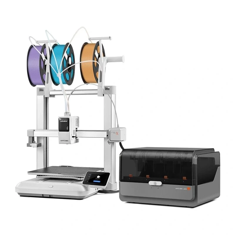 Anycubic Kobra X Combo 3D-Drucker – 300x300x300 mm FDM mit LeviQ Auto-Leveling, Direct Drive, 180 mm/s, Carborundum-Glas, 4,3-Zoll-Touchscreen