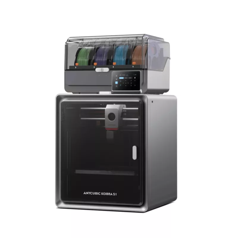 ANYCUBIC S1 Combo V2 FDM 3D-Drucker mit 250 x 220 x 220 mm Bauraum, 500 mm/s Geschwindigkeit, automatischem Nivellieren, PEI-Platte, Klipper-Firmware, Wi-Fi, 4.3 inch Touchscreen, 400W Leistung