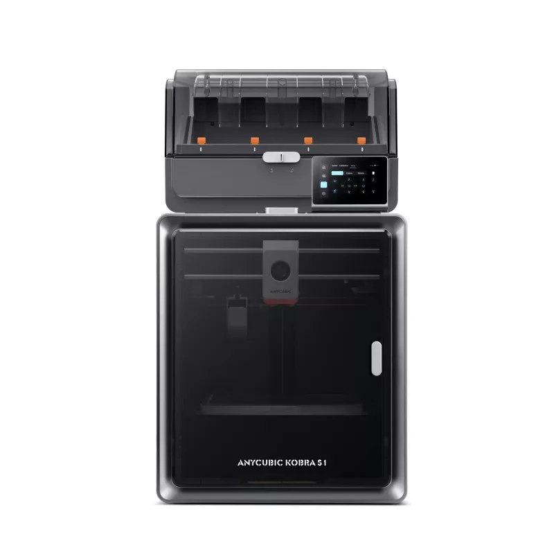 ANYCUBIC S1 Combo V2 FDM 3D-Drucker mit 250 x 220 x 220 mm Bauraum, 500 mm/s Geschwindigkeit, automatischem Nivellieren, PEI-Platte, Klipper-Firmware, Wi-Fi, 4.3 inch Touchscreen, 400W Leistung