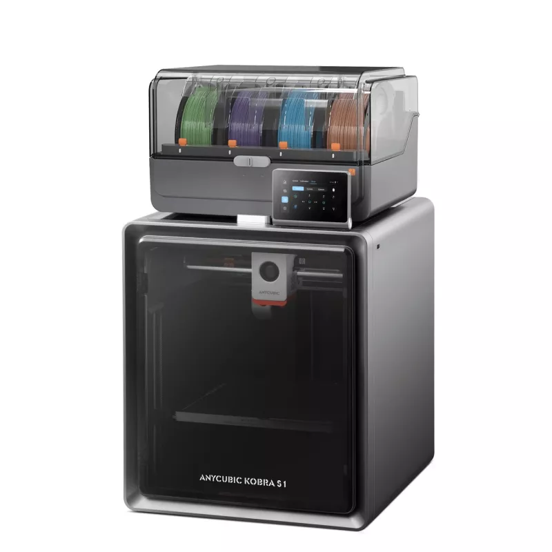 ANYCUBIC S1 Combo V2 FDM 3D-Drucker mit 250 x 220 x 220 mm Bauraum, 500 mm/s Geschwindigkeit, automatischem Nivellieren, PEI-Platte, Klipper-Firmware, Wi-Fi, 4.3 inch Touchscreen, 400W Leistung