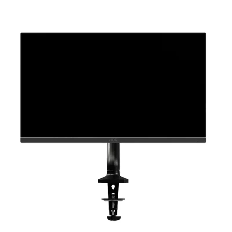 AOC AS110D0 Einzelner Gelenk-Monitorarm – Tischbefestigung – Aluminium – Schwarz – für LCD bis 27 Zoll