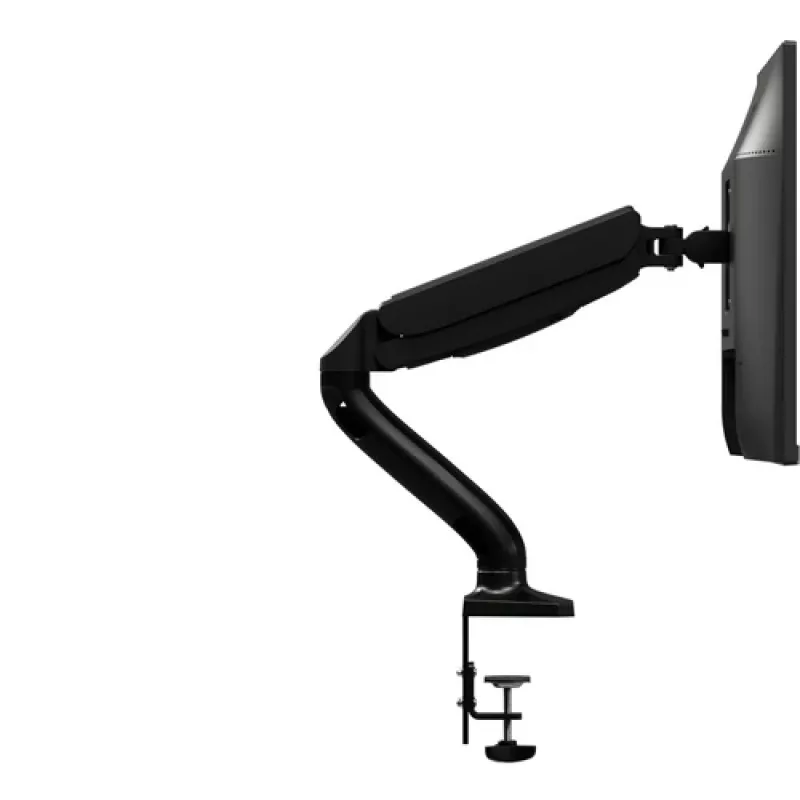AOC AS110D0 Einzelner Gelenk-Monitorarm – Tischbefestigung – Aluminium – Schwarz – für LCD bis 27 Zoll