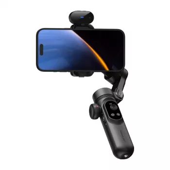 AOCHUAN Smart X Pro 3-Achsen Gimbal-Stabilisator mit KI-Tracking und Gestensteuerung für Smartphone, Schwarz