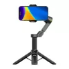 AOCHUAN Smart X3 AI Tracking Gimbal Stabilizer mit LED-Licht und Selfie-Stick für Smartphone, Schwarz