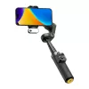 AOCHUAN Smart X3 AI Tracking Gimbal Stabilizer mit LED-Licht und Selfie-Stick für Smartphone, Schwarz