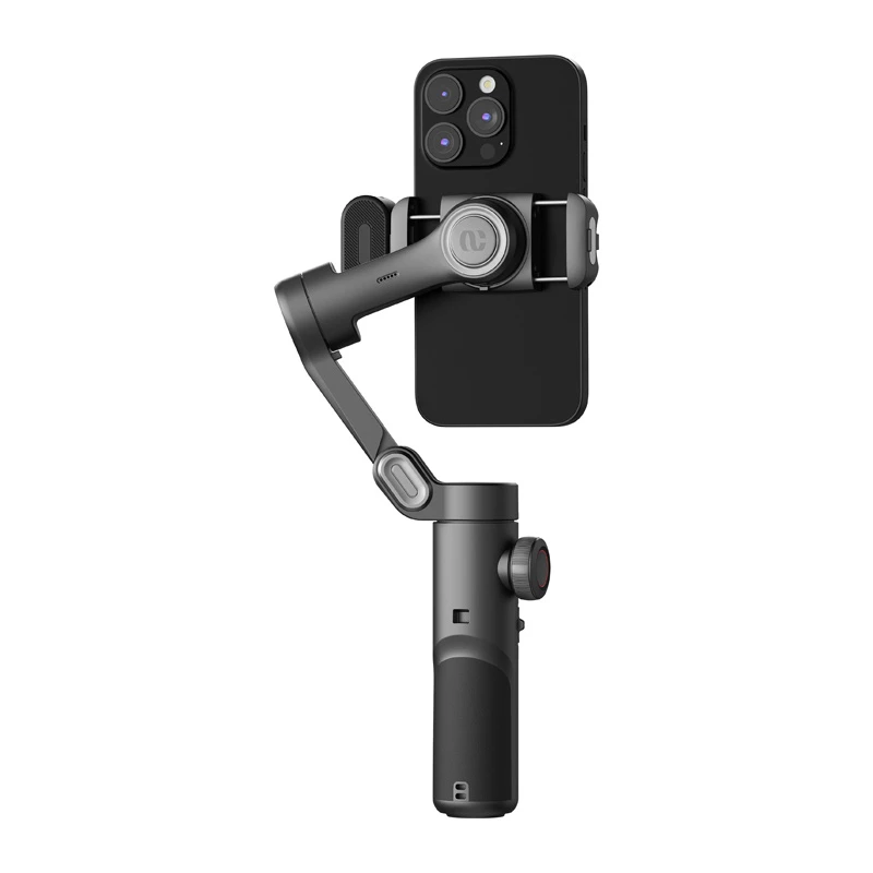 AOCHUAN Smart XE 3-Achsen Gimbal Stabilisator mit KI-Tracking und Gestensteuerung für Smartphone, Schwarz
