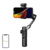 AOCHUAN Smart XE 3-Achsen Gimbal Stabilisator mit KI-Tracking und Gestensteuerung für Smartphone, Schwarz
