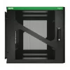 APC NetShelter 12U Wandmontage-Rackgehäuse mit seitlicher USV-Tiefe, schwarz