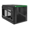 APC NetShelter 12U Wandmontage-Rackgehäuse mit seitlicher USV-Tiefe, schwarz