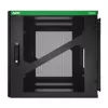 APC NetShelter 12U Wandmontage-Rackgehäuse mit seitlicher USV-Tiefe, schwarz