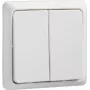 APC Schneider Electric Merten System M Wechselschalter, Polarweiß Thermoplast, 10AX 250V, Unterputz, IP20, Schraubklemmen, Halogenfrei 506254
