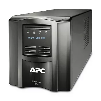 APC Smart-UPS SMT750ICR Line-Interactive USV, 750 VA / 500 W, Tower, 6x IEC C13, LCD