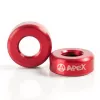 Apex Bar-Ends - Schwarze eloxierte Aluminium-Scooter-Lenkerendkappen (Paar)