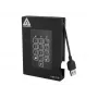 Apricorn Aegis Padlock Fortress A25-3PL256-500F Externe Festplatte - 500GB - USB 3.2 Gen 1 - AES 256-bit Hardware-Verschlüsselung - Schwarz