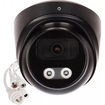 APTI-AI803V2-28W-BLACK 8MP 4K UHD IP Turret Kamera mit 2,8mm Festbrennweite, PoE, IP67, IK10, Schwarz