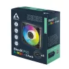 Arctic BioniX P12 A-RGB 120mm PWM Gehäuselüfter (3er-Pack) – Adressierbare RGB, 450-3000 U/min, 129 m³/h, Schwarz