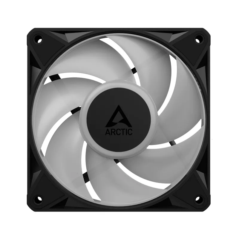 Arctic BioniX P12 A-RGB 120mm PWM Gehäuselüfter (3er-Pack) – Adressierbare RGB, 450-3000 U/min, 129 m³/h, Schwarz