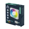 Arctic BioniX P12 A-RGB White 120mm PWM Gehäuselüfter, 450-3000 U/min, Adressierbares RGB, Daisy Chain