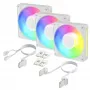 Arctic BioniX P12 A-RGB White 3-Pack – 120mm PWM Gehäuselüfter mit adressierbarem RGB und Daisy Chain, 450-3000 U/min