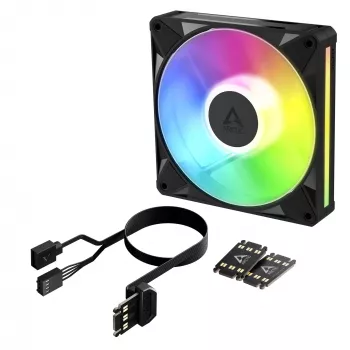 Arctic BioniX P14 A-RGB 140mm PWM Gehäuselüfter mit Daisy Chain, 400-2500 U/min, 186 m³/h, Schwarz