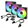 Arctic BioniX P14 A-RGB 140mm PWM Lüfter 3er-Pack - Schwarz - Adressierbares RGB, 2500 U/min, 186 m³/h