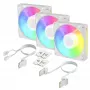 Arctic BioniX P14 A-RGB (Weiß) 3er-Pack | 140-mm-PWM-Gehäuselüfter mit A-RGB-Beleuchtung, 400–2500 U/min