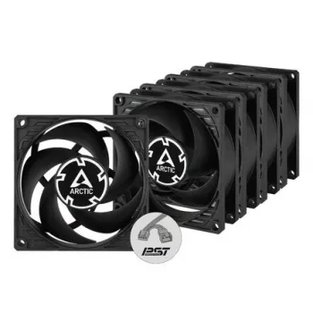 ARCTIC P8 PWM PST 80 mm Lüfter 5er-Pack - Schwarz/Weiß