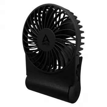 Arctic Summair 2Go Wiederaufladbarer Tischventilator - 10 cm (Schwarz)