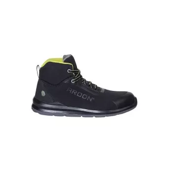 Ardon Softex High S1P Sicherheitsschuhe Größe 45 Schwarz Grau Composite Zehenkappe Kevlar Zwischensohle