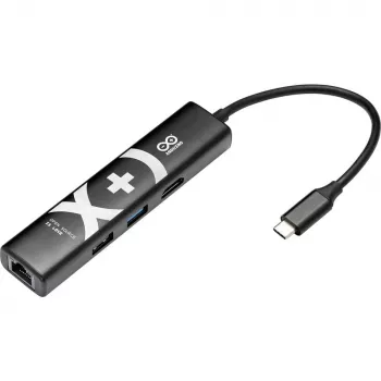 Arduino USB-C Dockingstation TPX00241 8-in-1 mit HDMI, Ethernet, 65W PD, Schwarz