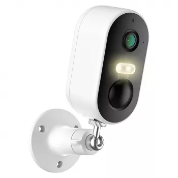 Arenti GO1T 3 MP Akku-betriebene Wi-Fi-Überwachungskamera, Weiß