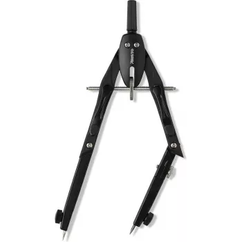 ARISTO AR55250 Shadow Bow Compass – Schwarz, 360 mm, Metall, mit Etui