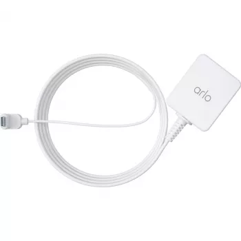 ARLO USB-Ladeadapter Eurostecker auf USB-C 7,6 m Outdoor Weiß