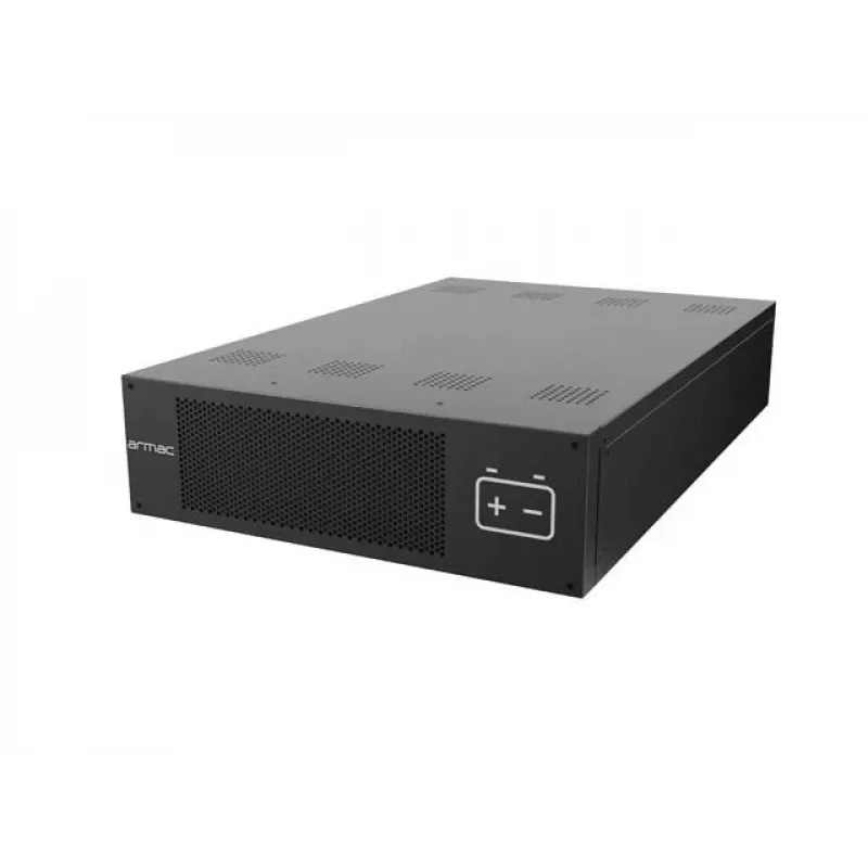 ARMAC B/2009/R/DF 3U Rackmount Externe Batteriepack für Rack Online DF Serie 6kVA/10kVA USV, 20x 12V 9Ah VRLA-Batterien, 240V DC, Schwarz