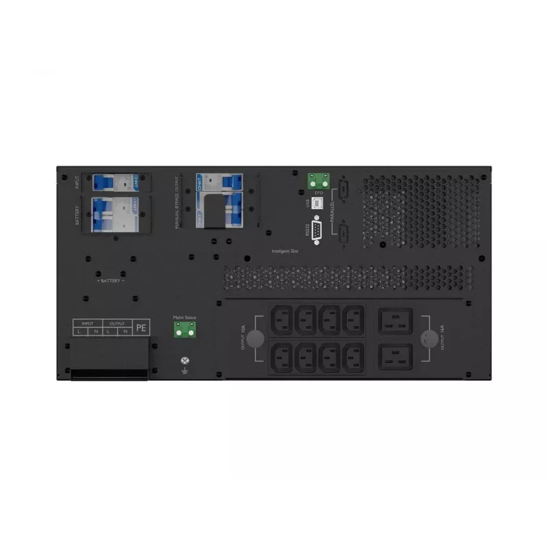 ARMAC R/10000I/PF1/DF 10000VA Online-Doppelwandler-Rackmount-USV, 10 Ausgänge, LCD, Metallgehäuse, staubfrei