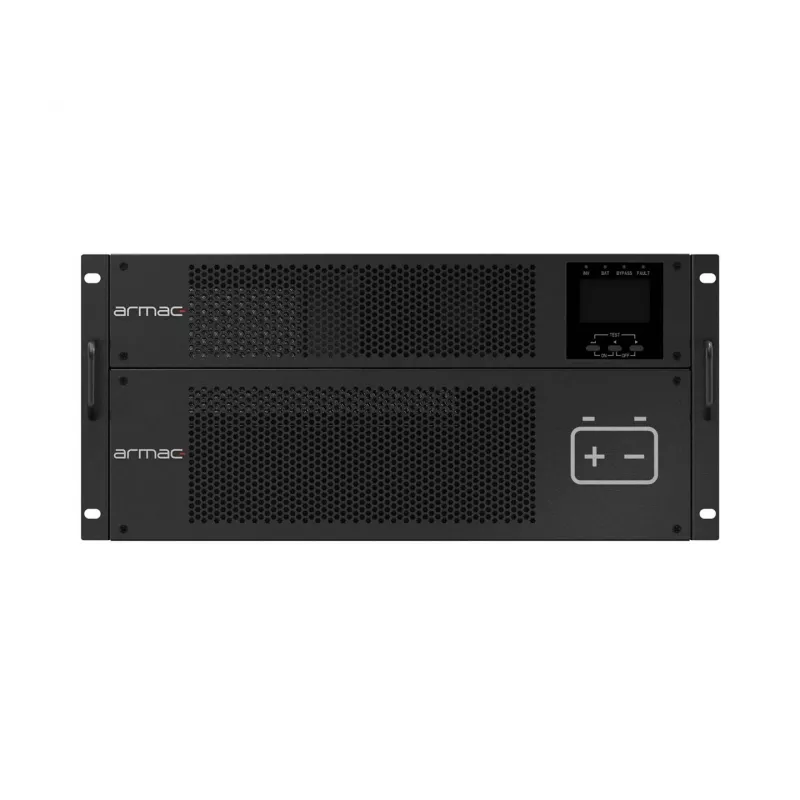 ARMAC R/10000I/PF1/DF 10000VA Online-Doppelwandler-Rackmount-USV, 10 Ausgänge, LCD, Metallgehäuse, staubfrei
