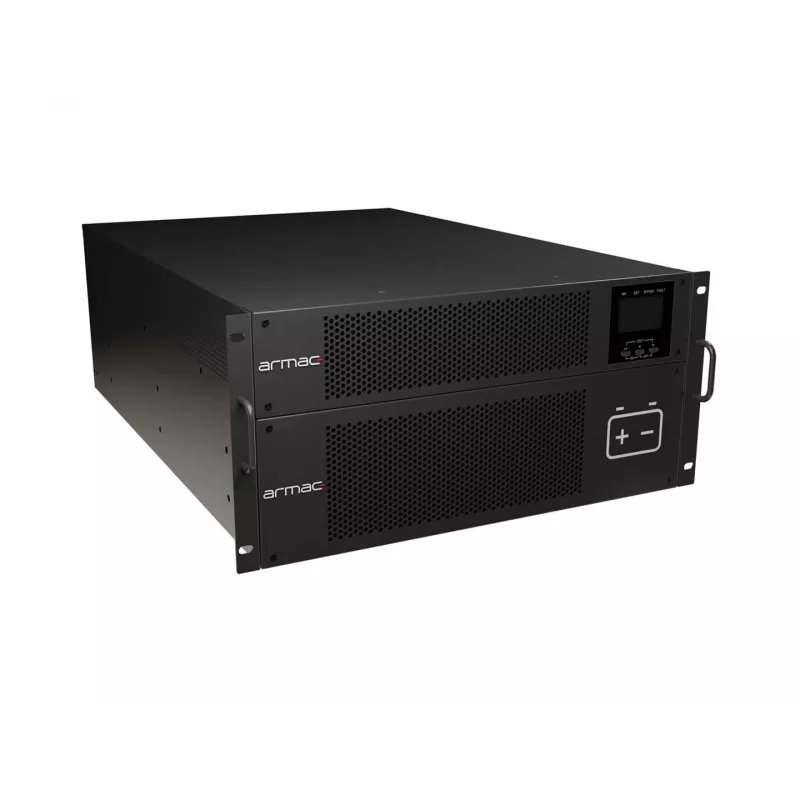 ARMAC R/10000I/PF1/DF 10000VA Online-Doppelwandler-Rackmount-USV, 10 Ausgänge, LCD, Metallgehäuse, staubfrei