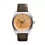 Armani AR0395 Herren-Quarz-Chronograph-Uhr 43mm Schwarzes Lederarmband