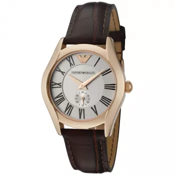 ARMANI AR0678 Damen Quarzuhr 35mm Edelstahl Weißes Zifferblatt