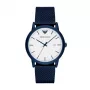 ARMANI AR11025 Herrenuhr 43mm Edelstahl Quarz Analog Schwarzes Zifferblatt