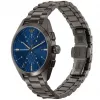 ARMANI AR11481 Herren Luigi Chronograph Quarzuhr 43mm schwarzes Zifferblatt schwarzes Lederarmband