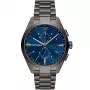 ARMANI AR11481 Herren Luigi Chronograph Quarzuhr 43mm schwarzes Zifferblatt schwarzes Lederarmband