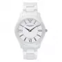 ARMANI AR1442 Herren Keramikuhr 42mm schwarzes Zifferblatt Chronograph
