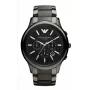 Armani AR1452 Herren Keramik Chronograph Uhr 43mm Schwarz