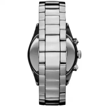 ARMANI AR1462 Herren-Keramikuhr 43mm schwarzes Zifferblatt Chronograph