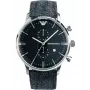 ARMANI AR1690 Herren Analog Quarzuhr 43mm Edelstahl Schwarzes Zifferblatt