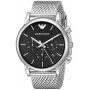 ARMANI AR1811 Herren Analog Quarzuhr 41mm Edelstahl Schwarzes Zifferblatt