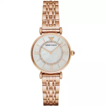 ARMANI AR1909 Damen-Quarzuhr 32mm Edelstahl Roségold-Ton